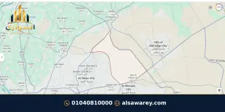 أرض - تم التخصيص 276 م² — مدينة العبور الجديدة، الحي الثامن والعشرون، مجاورة 2 — من المدينة — خريطة الموقع — 8